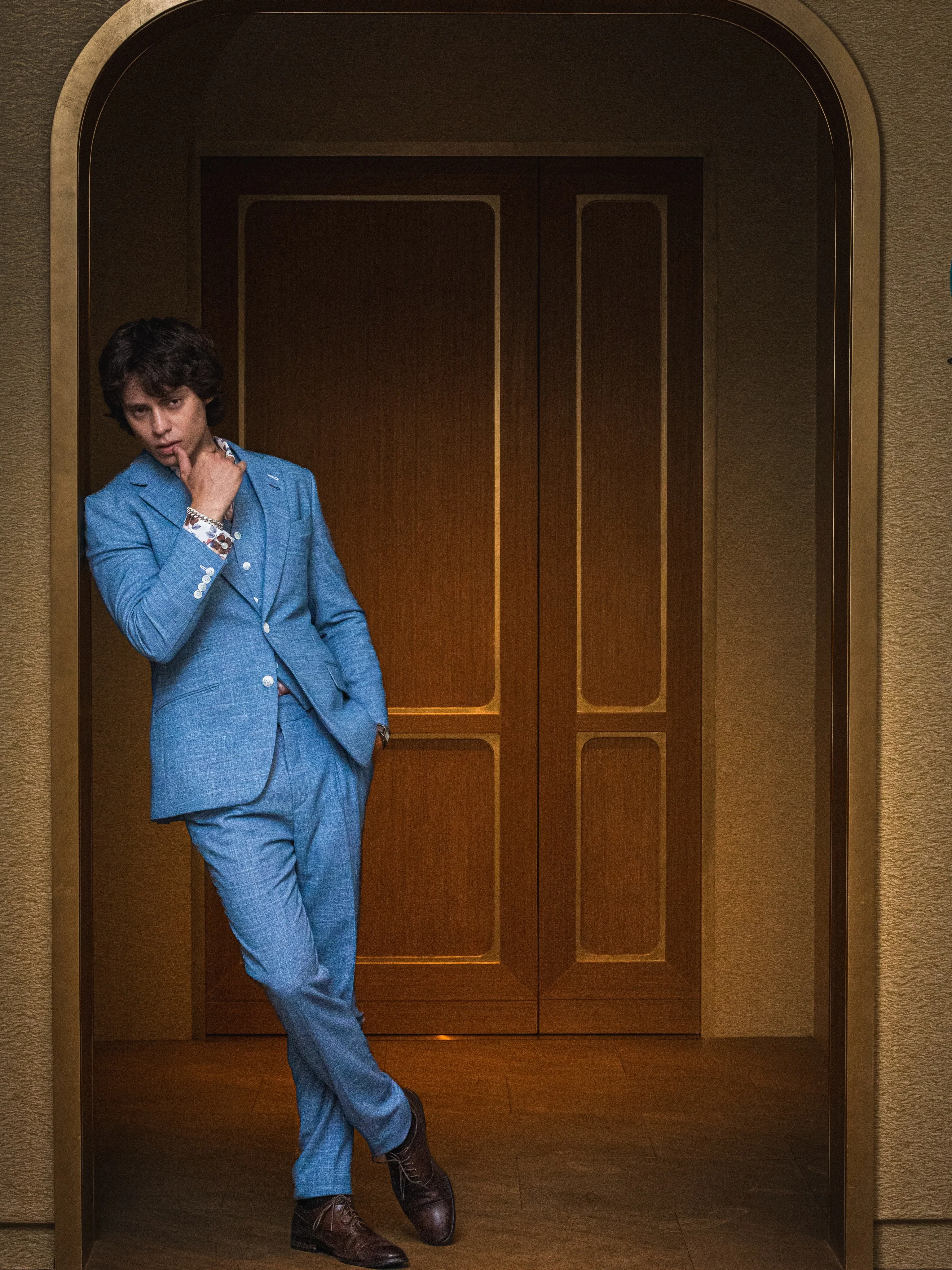Blue suit
