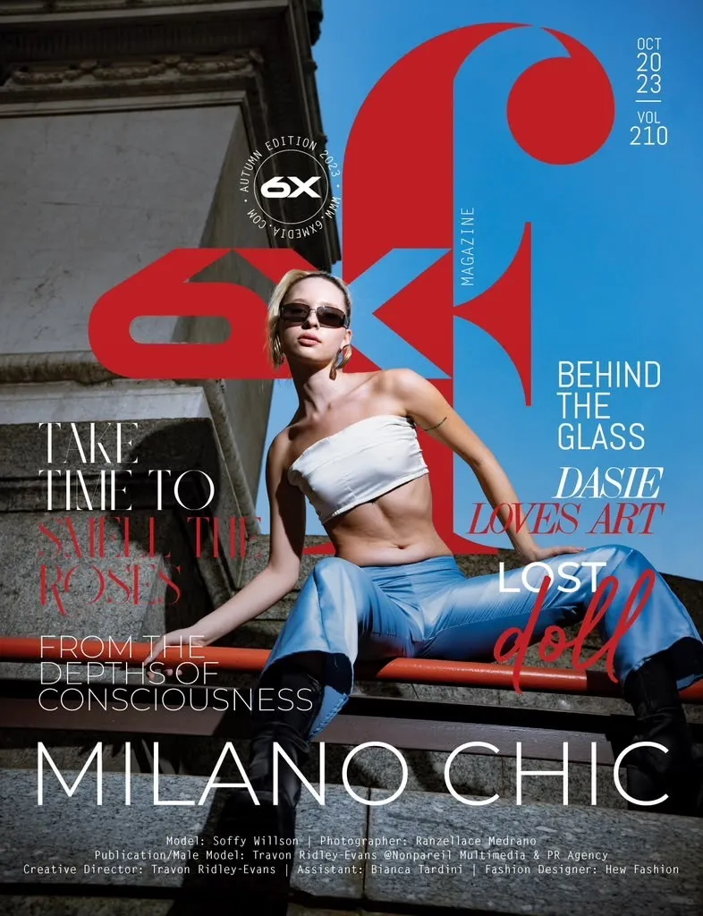 6X Magazine, October 2023 cover, Milano Chic, creative direction by Travon Ridley-Evans