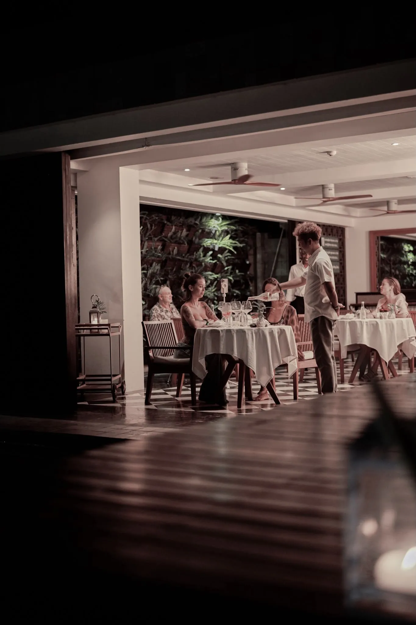 The dining room at The Beach Samui